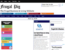Tablet Screenshot of frugalpig.com